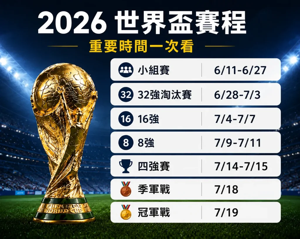 世界盃完整賽程表